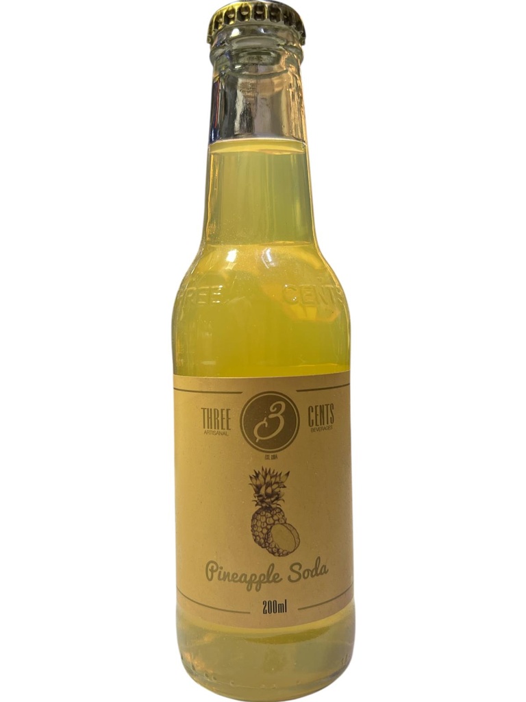 THREE CENTS PINEAPPLE SODA 20CL