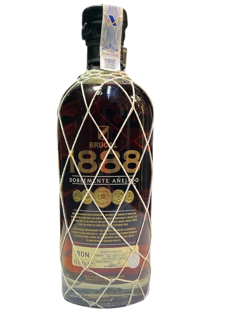 RON BRUGAL 1888 - DOUBLEMENTE AÑEJADO - 70CL