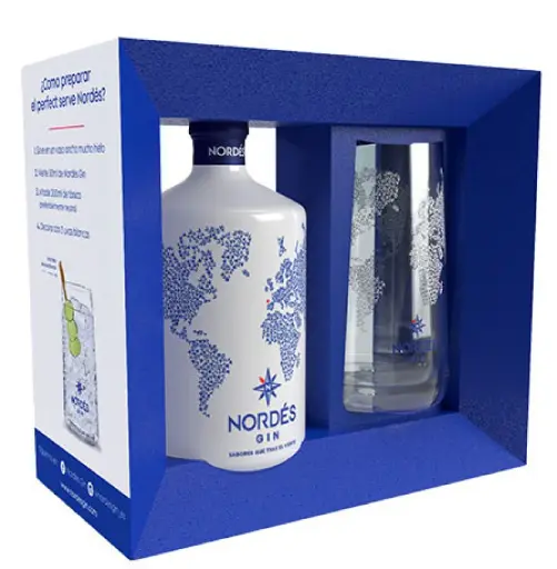 [GIN-NOR-EYV-70CL] GIN NORDES ESTUCHE Y VASO 70CL
