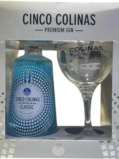 [GIN-CIN-COP-70CL] CINCO COLINAS CON COPA 