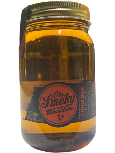 [OLE-SMO-CIN-50CL] OLE SMOKY TENNESSEE MOONSHINE CINNAMON 50CL